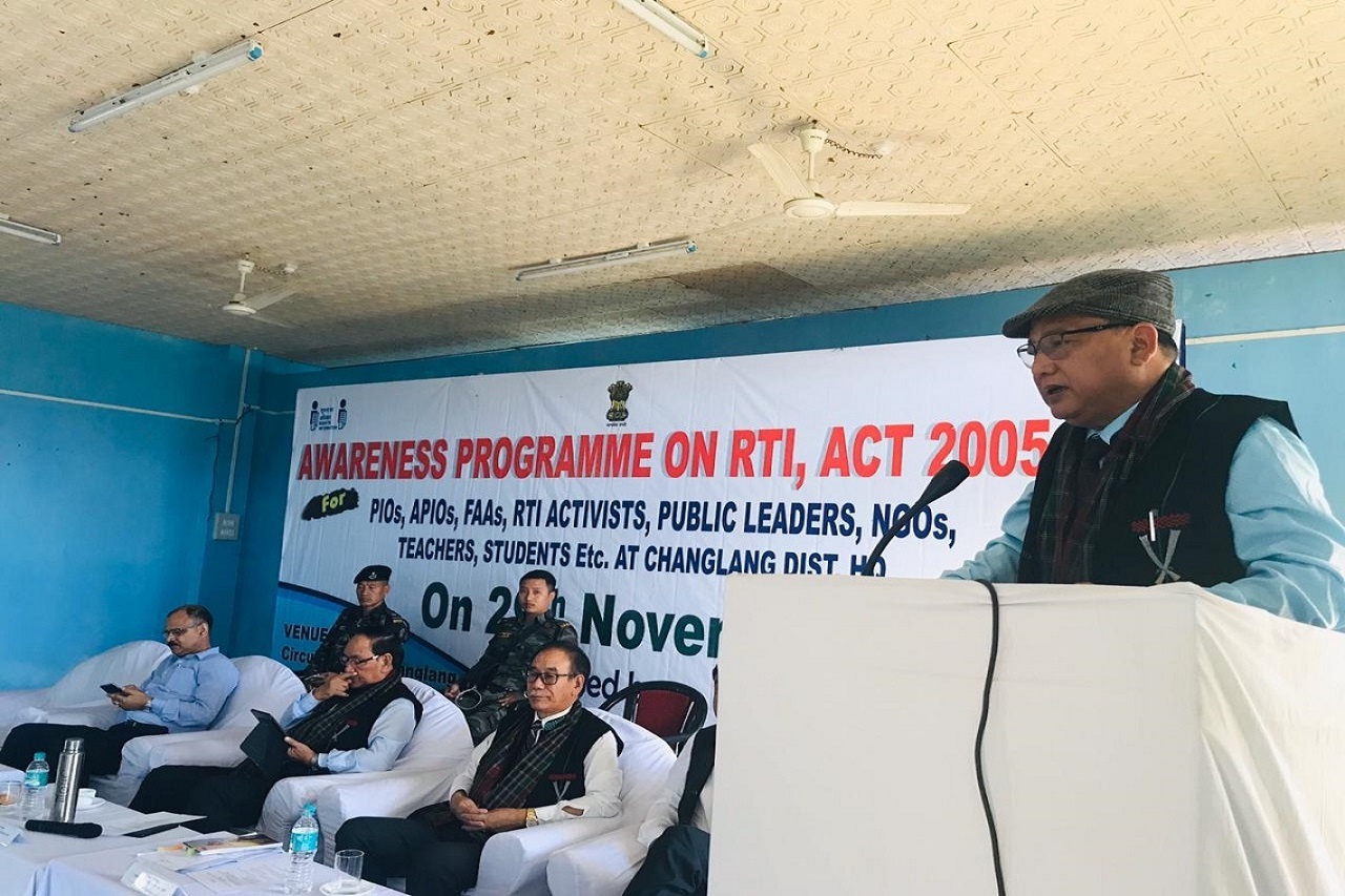RTI Awareness Programme at changlang on 29 November 2019